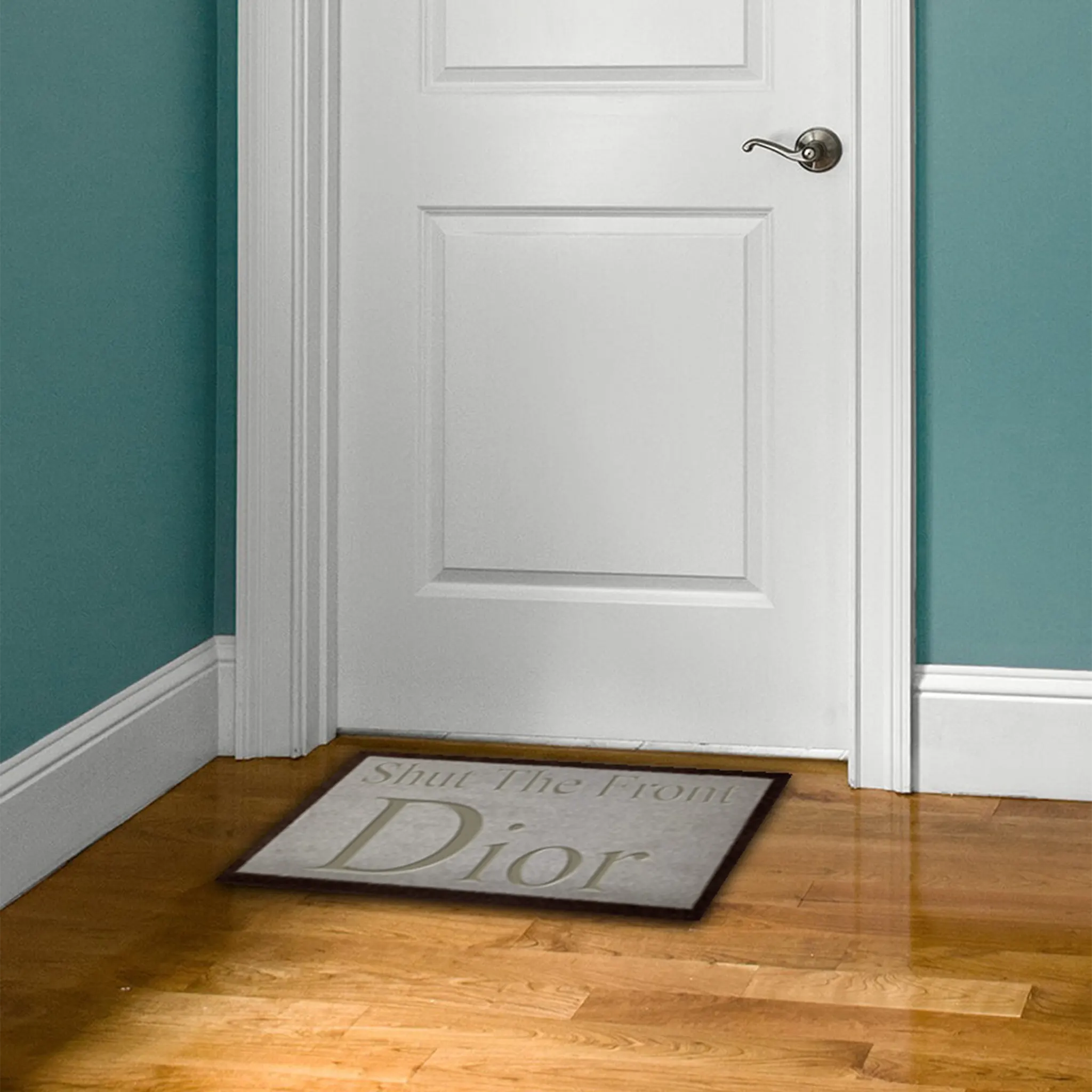 Room view of Shut The Front Dior Doormat Light Brown 70x40cm